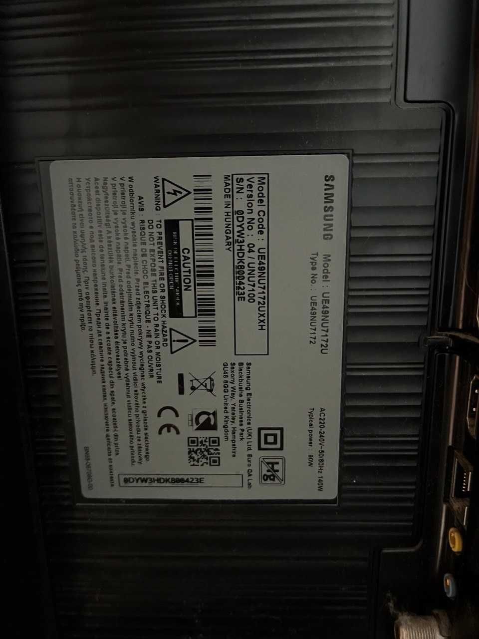 Телевізор Samsung EU49NU7172UXXH