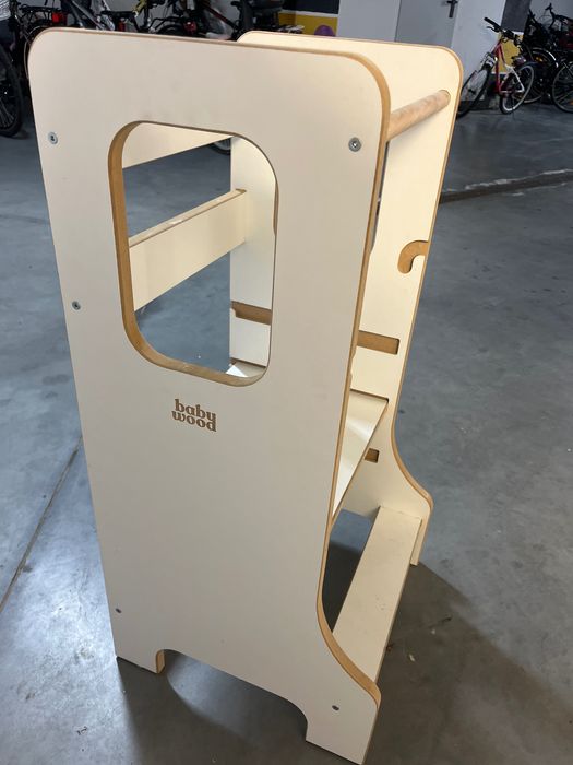 Kitchen helper baby wood biały