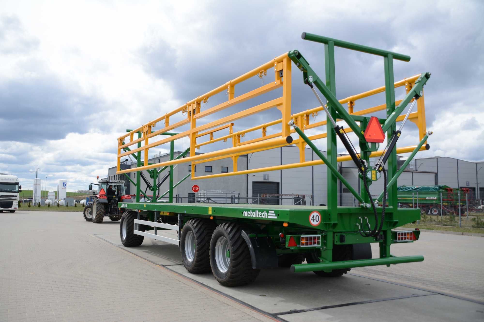 Przyczepa do bel platformowa hydroburta Metal-Tech PB HB 16 |12 18 TON