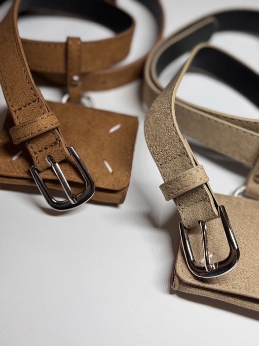 Замшевий ремінь Maison Margiela з гаманцем