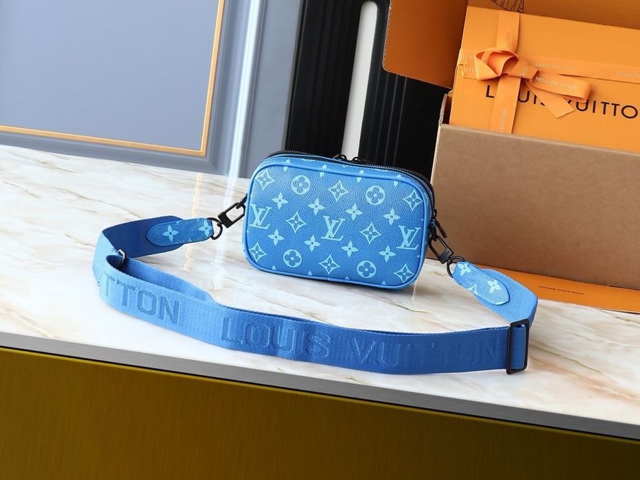 LOUIS VUITTON NOE ALPHA  сумка мужская унисекс черная белая синяя