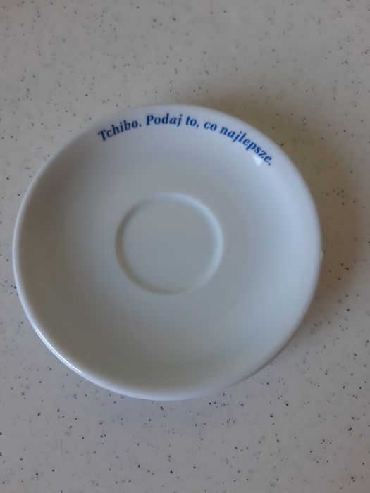 Talerzyk Tchibo talerz mały kolekcja vintage biały podaj to co najleps