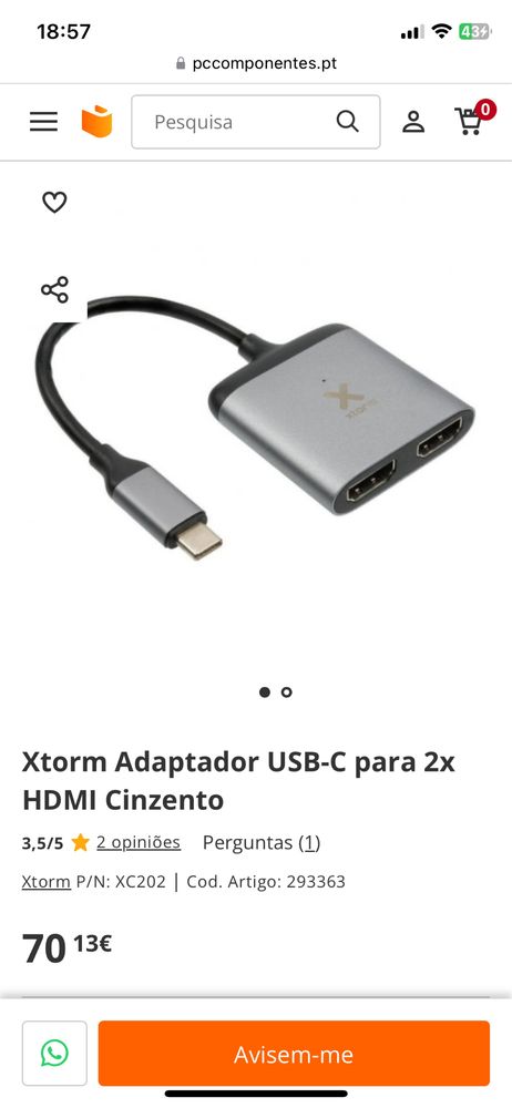 Adaptadores USB-C Hub 7in1/4in1/2xhdmi NOVOS