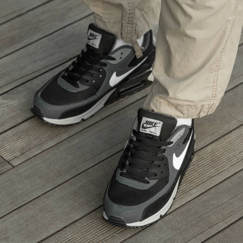 Кросівки Чоловічі Nike Air Max 90 Black Grey Топ Premium