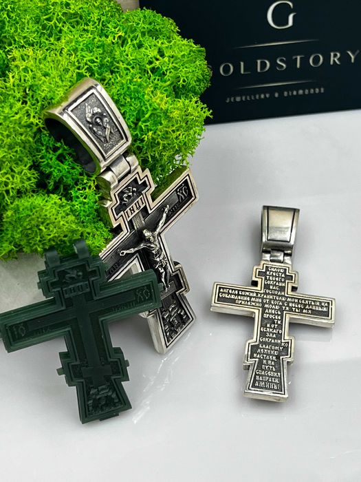 Срібний "ПРАВОСЛАВНИЙ" хрестик 27 грам