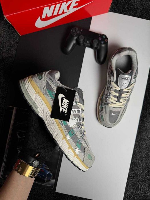 Чоловічі кросівки найк Nike P-6000 Fleece Grey White Mint [41-45]