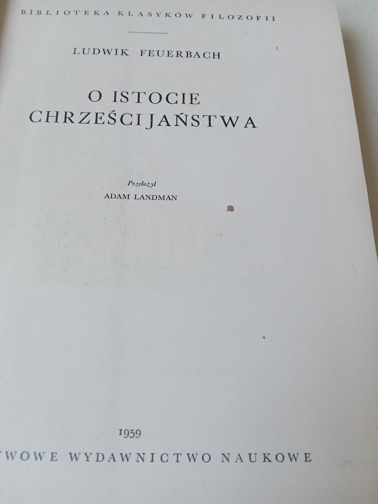 Feuerbach o istocie Chrześcijaństwa