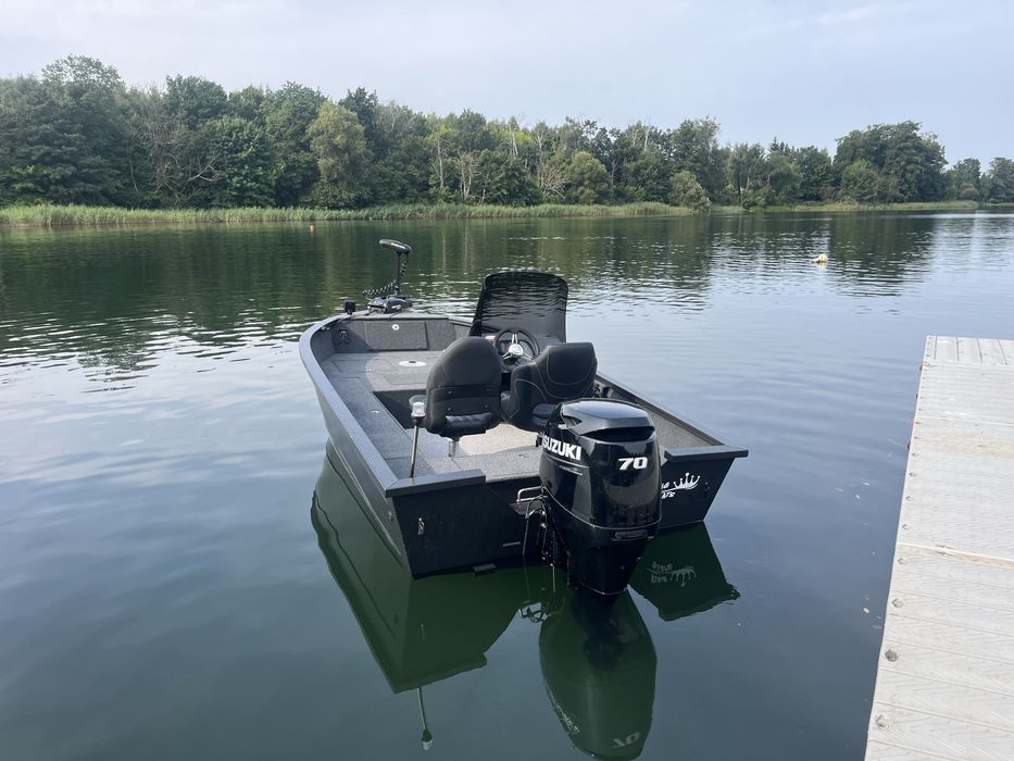 Łódka aluminiowa KING 420 sterówka