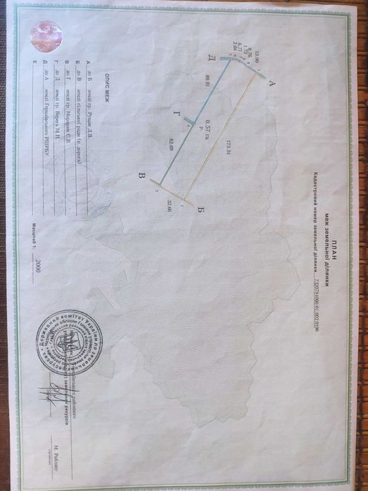 Продаж земельної ділянки