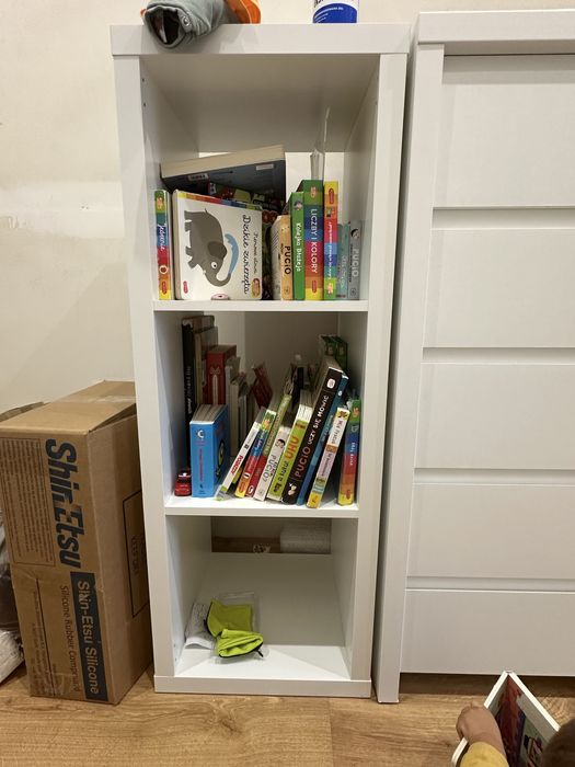 Ikea kallax 3x1 bialy regałna zabawki ksiazki