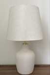 IKEA BLIDVÄDER Lampa stołowa, kolor kremowy ceramika/beżowy, 50 cm