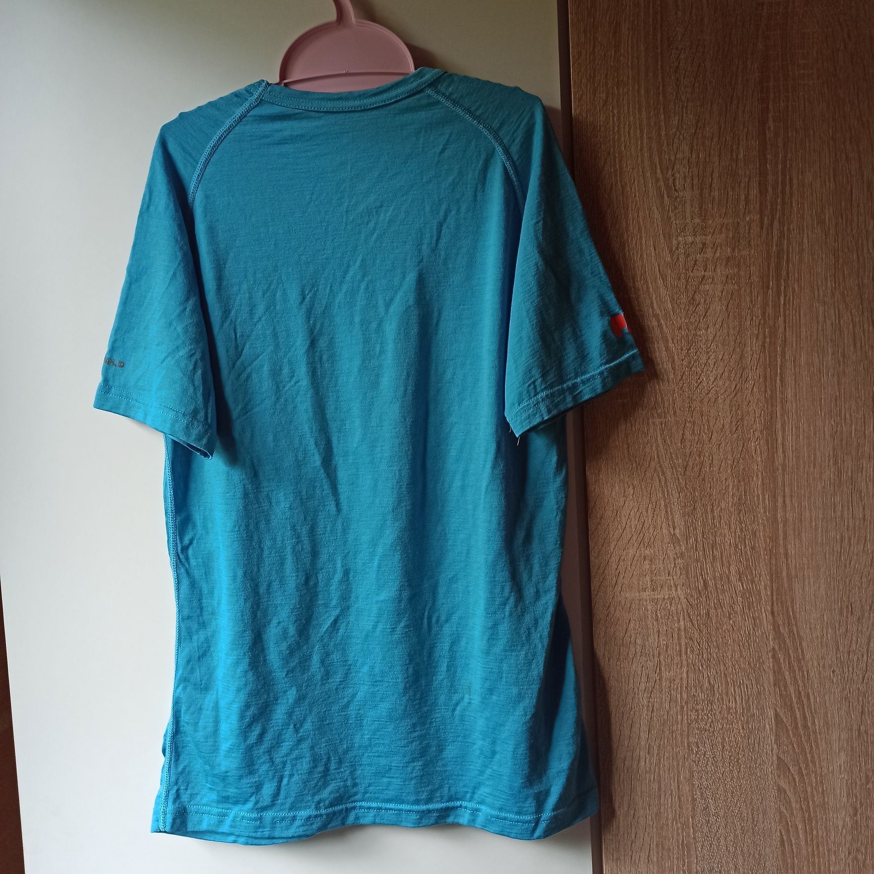 Devold breeze S wełnaina koszulka / bluzeczka w serek / 100% wełna mer