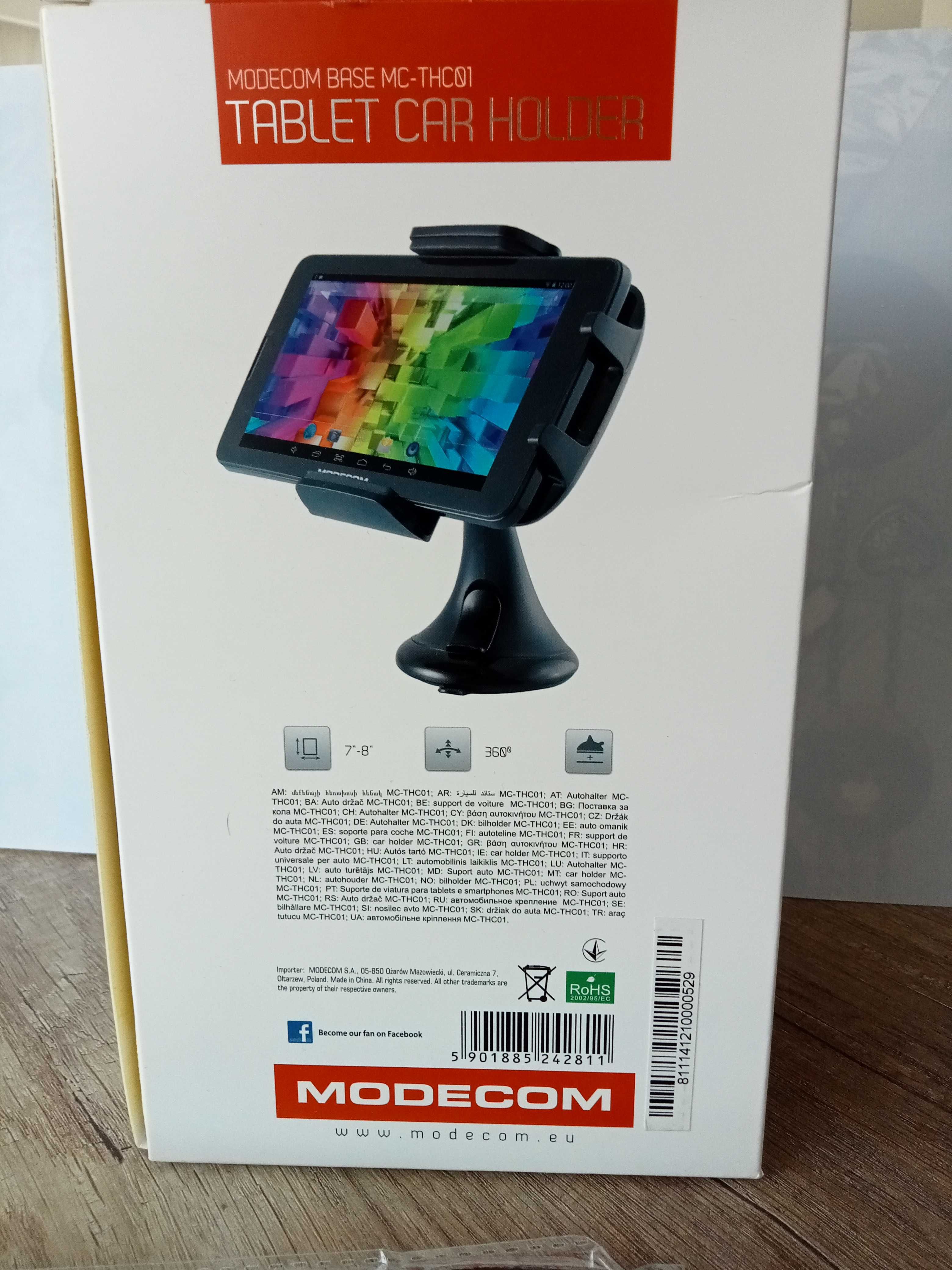 Uchwyt na tablet Modecom 7 - 8 cali plus etui komplet