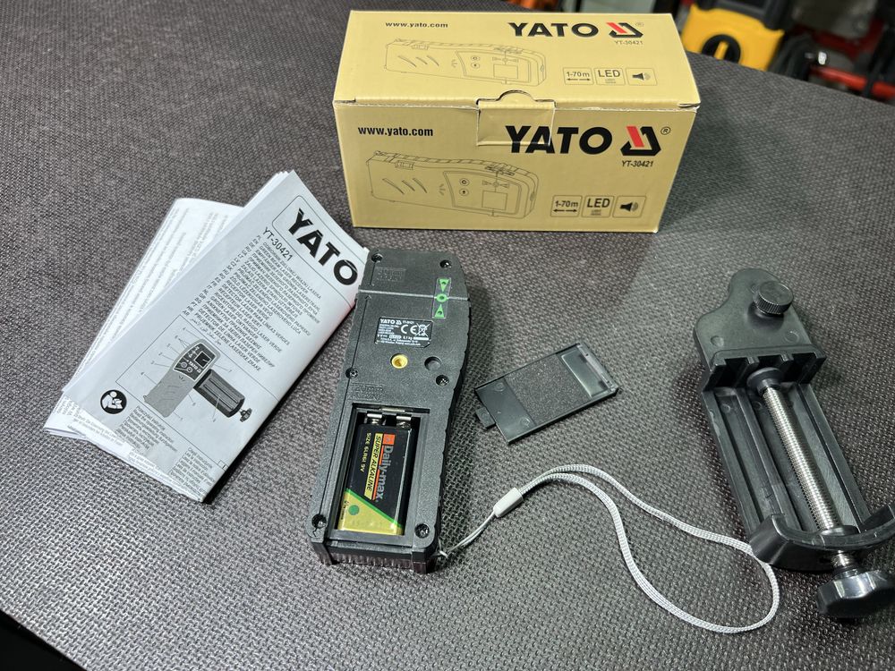Приемник для лазерного уровня Зеленый луч YATO YT-30421 До 70 м