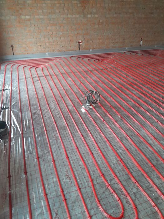 Підготавлюємо все для теплої підлоги,розмотування теплої підлоги.