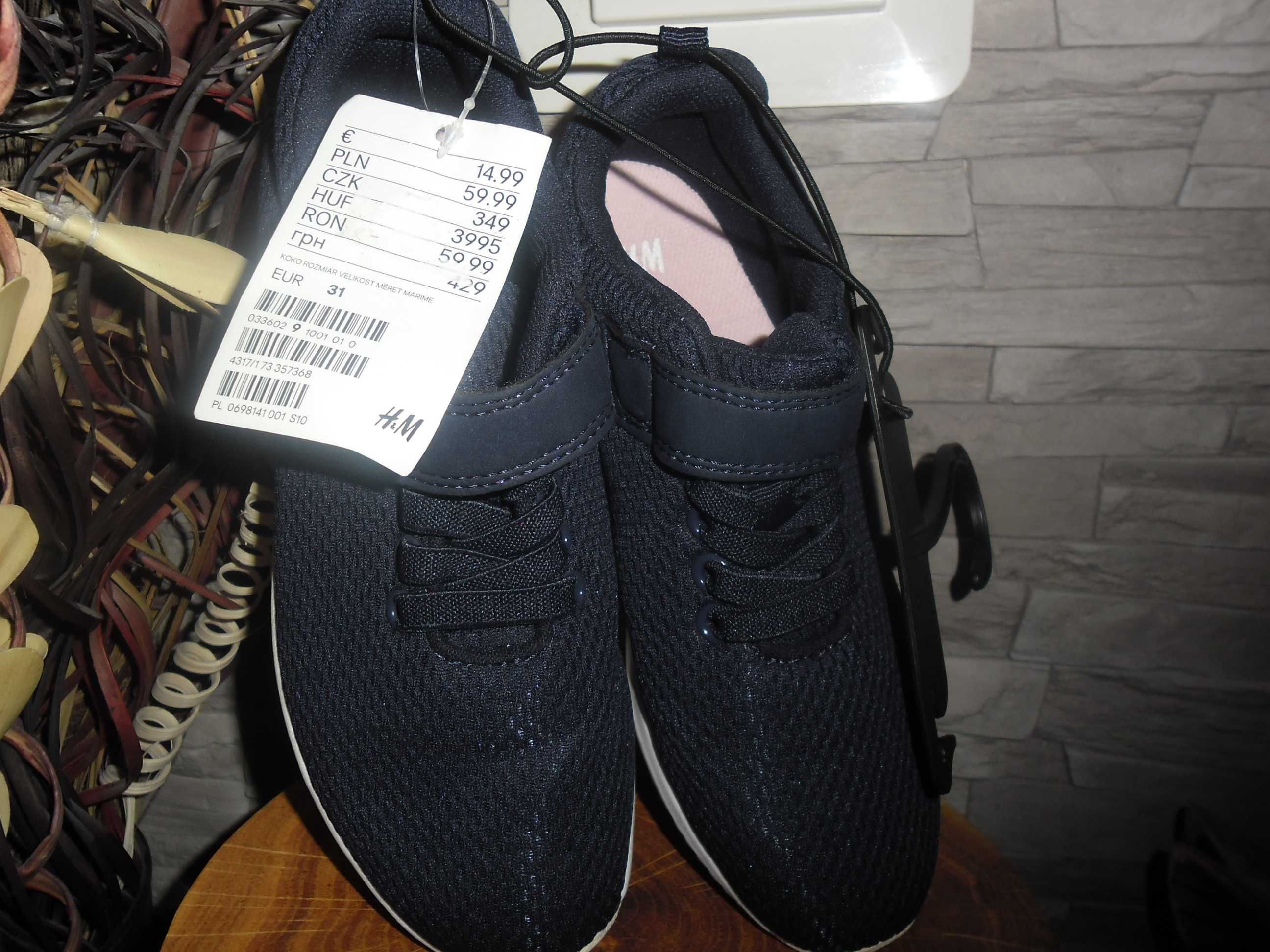 h&m adidasy na rzep dla córci roz 31  nowe z metka