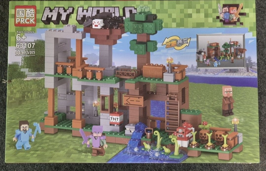 2 x Klocki Minecraft MY WORLD PRCK 63107, 63108, 6 wzorów do wyboru #2