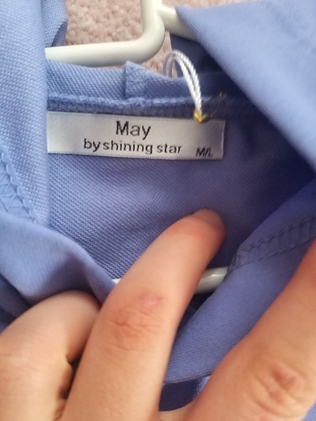 Dresowa bluza May by shining star z jedwabiem wrzos