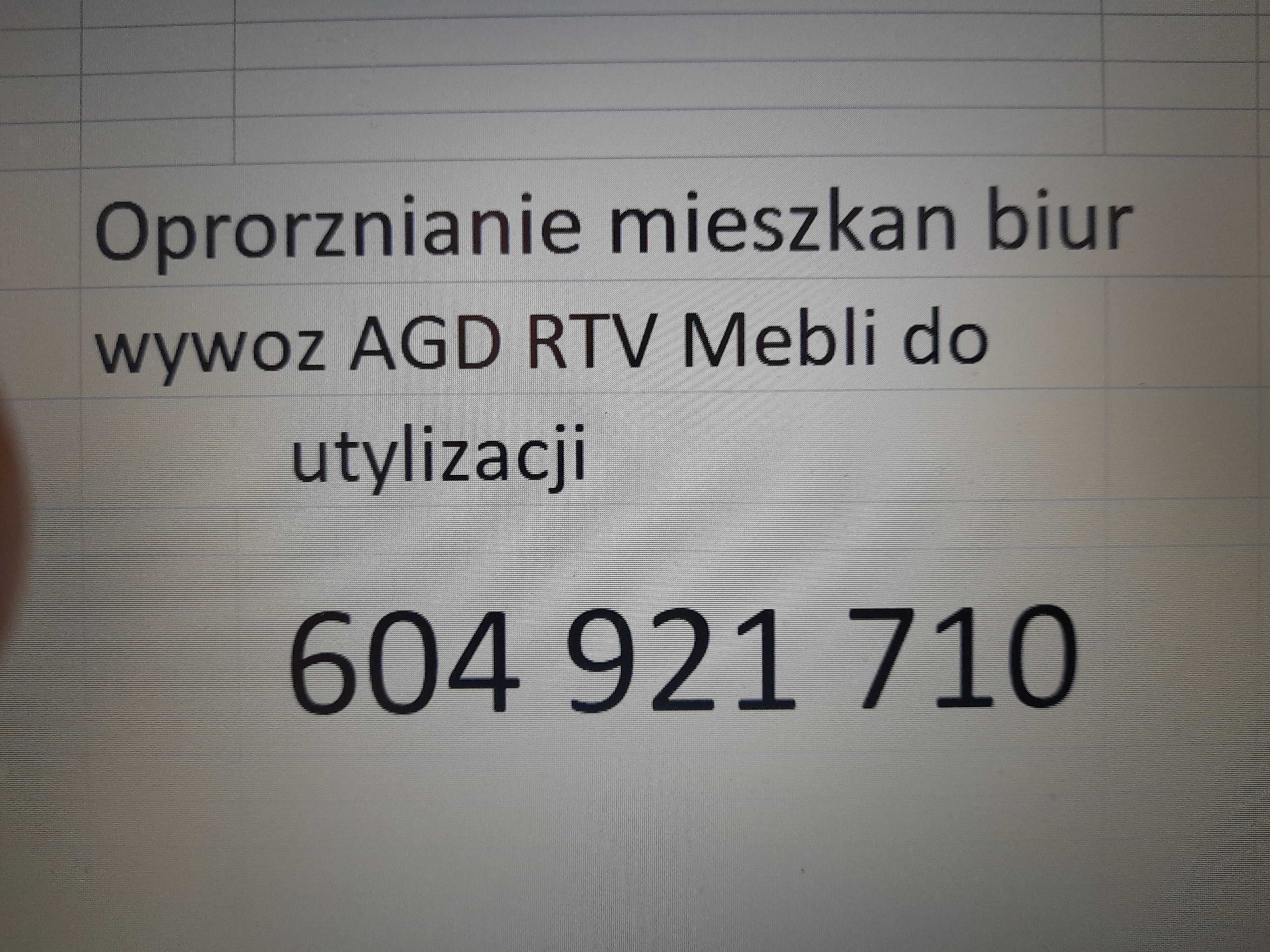 Oproznianie mieszkan biur Wywoz AGD RTV Mebli do utylizacji Knurow