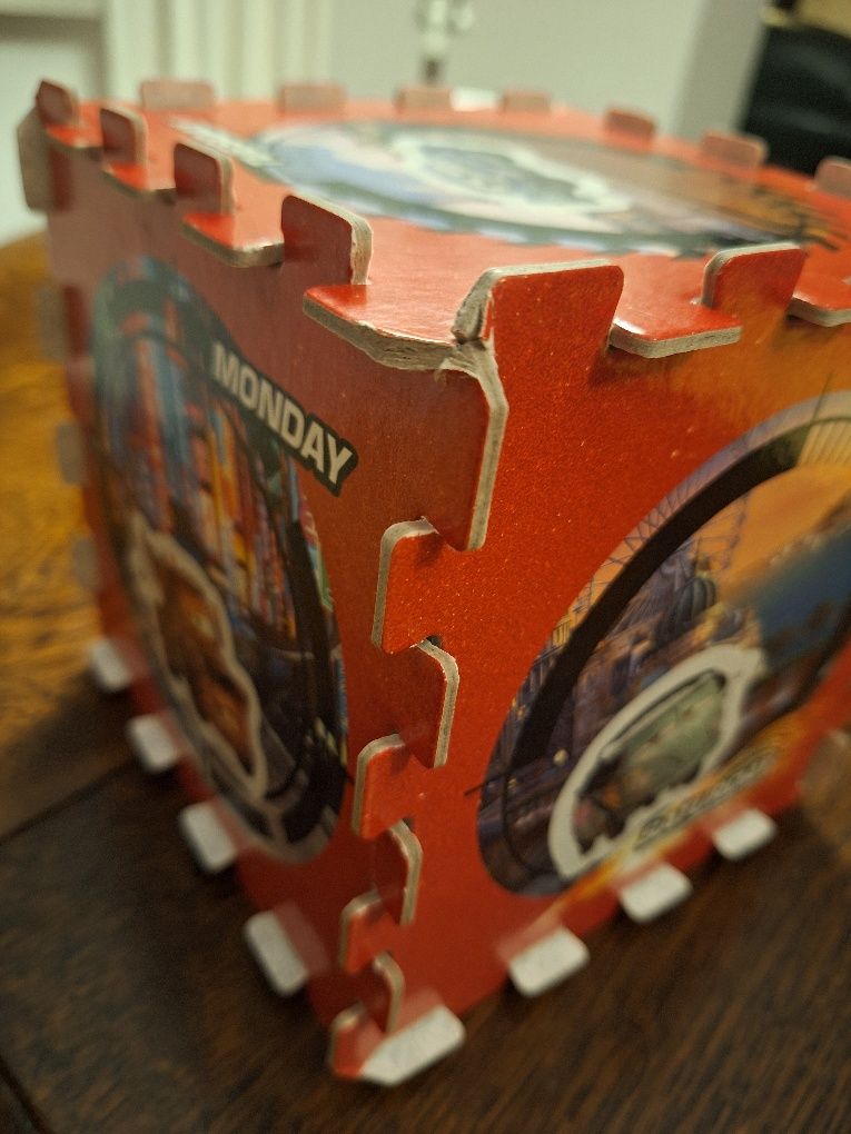 Plan lekcji angielski dla fanów Cars Disney School Timetable Trefl 3D