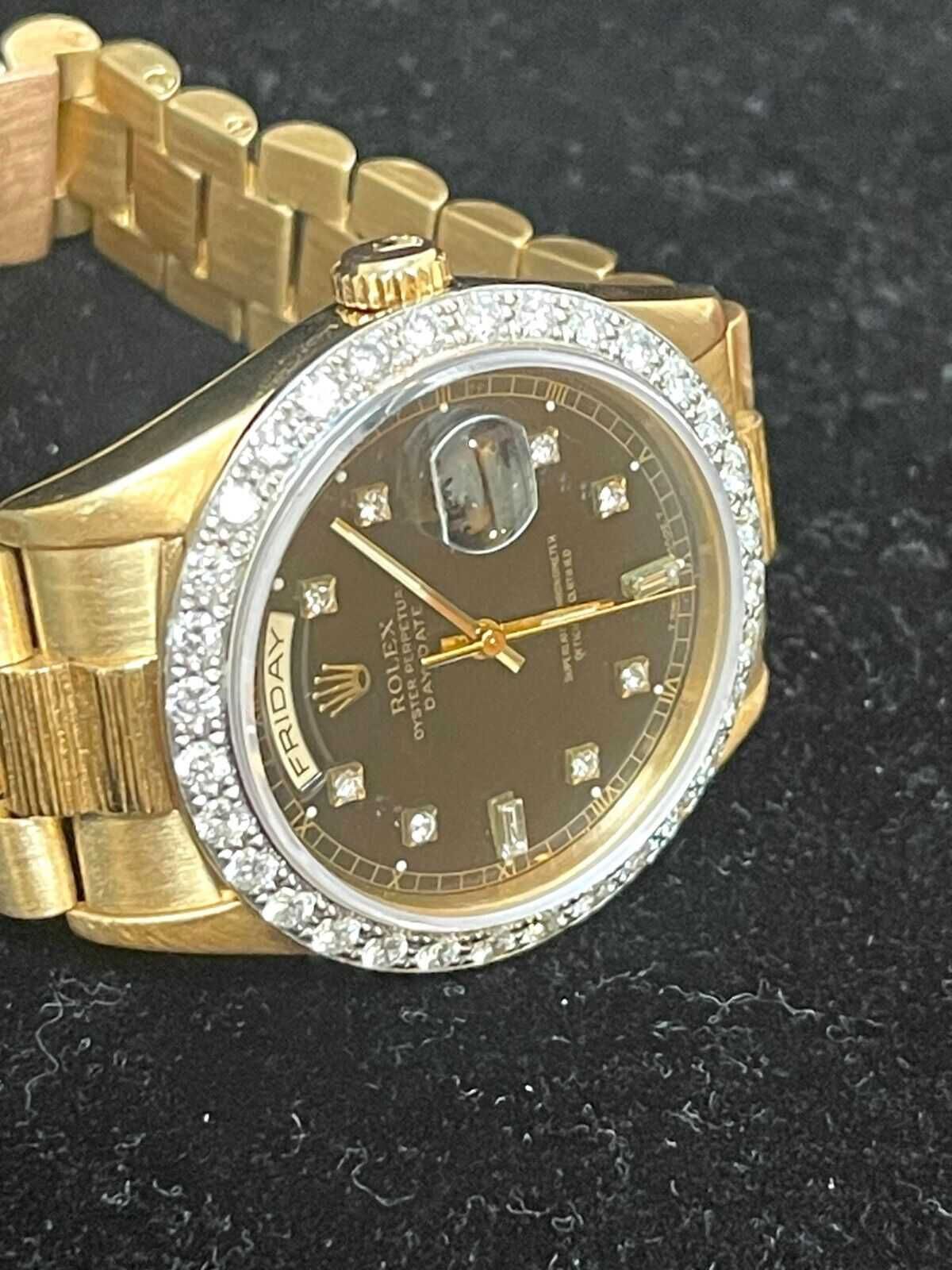 Rolex 36mm Day Date President Diamond Dial & Bezel