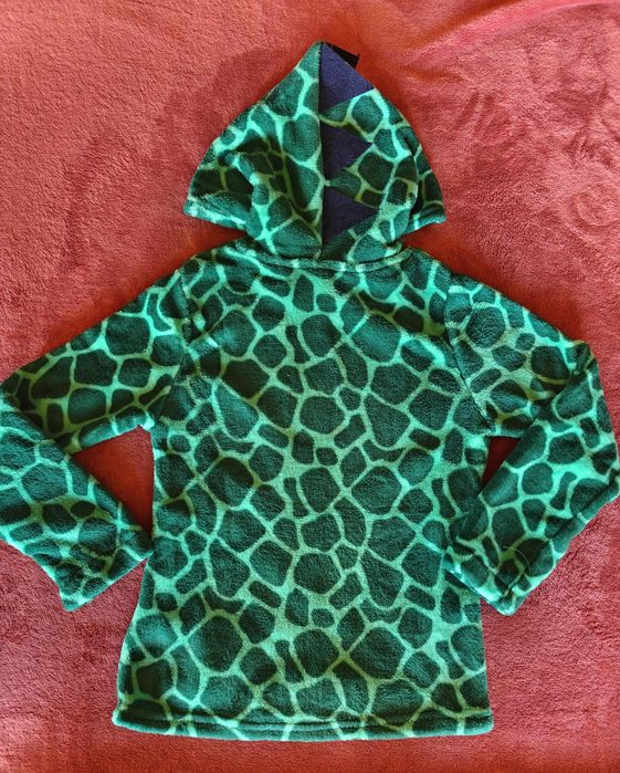 116/122 dres,piżama,przebranie,strój.Smok,dino,dinozaur.Misiowy.Ciepły