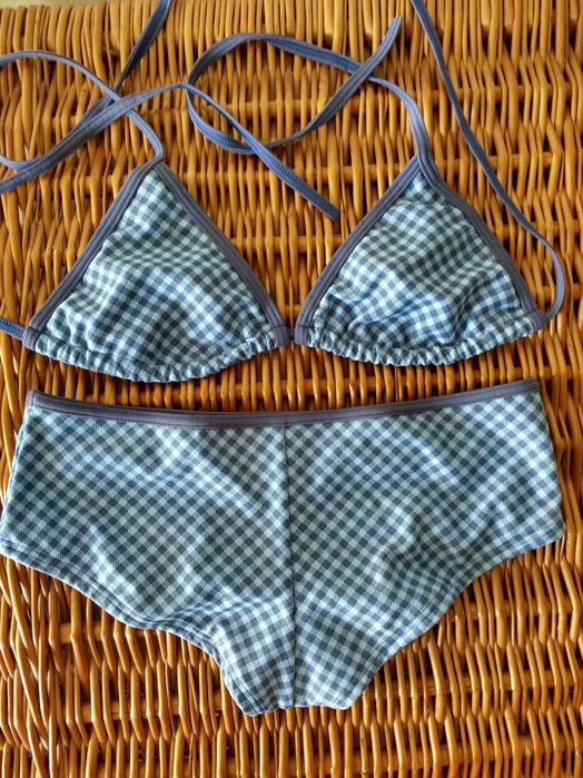 Dwuczęściowy kostium strój kąpielowy w kratkę Triumph – rozmiar 36