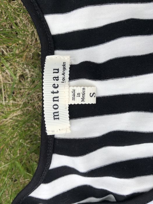 Biało-czarna sukienka letnia Monteau