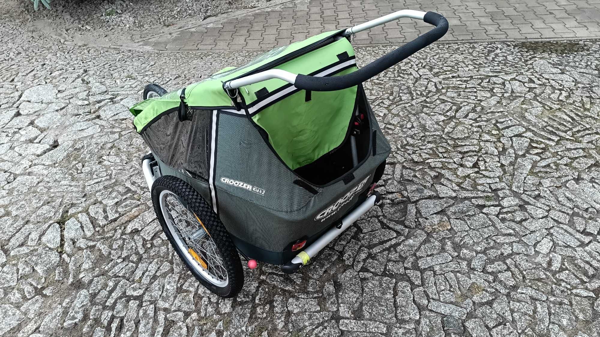 Croozer kid for 2. Wózek dziecięcy. Wózek do roweru. Wózek dla dwójki