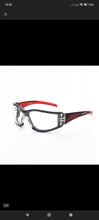 Okulary ochronne przeciwodpryskowe z uszczelnieniem PROCERA MARCUS