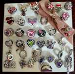 Koralik charms do bransoletki Pandora, różowe,serce, łapacz, drzewko