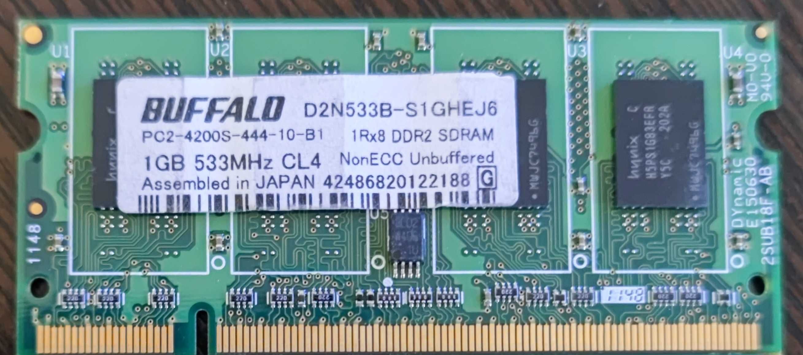 Оперативна пам'ять SO-DIMM DDR2 1 Gb (1 шт.)