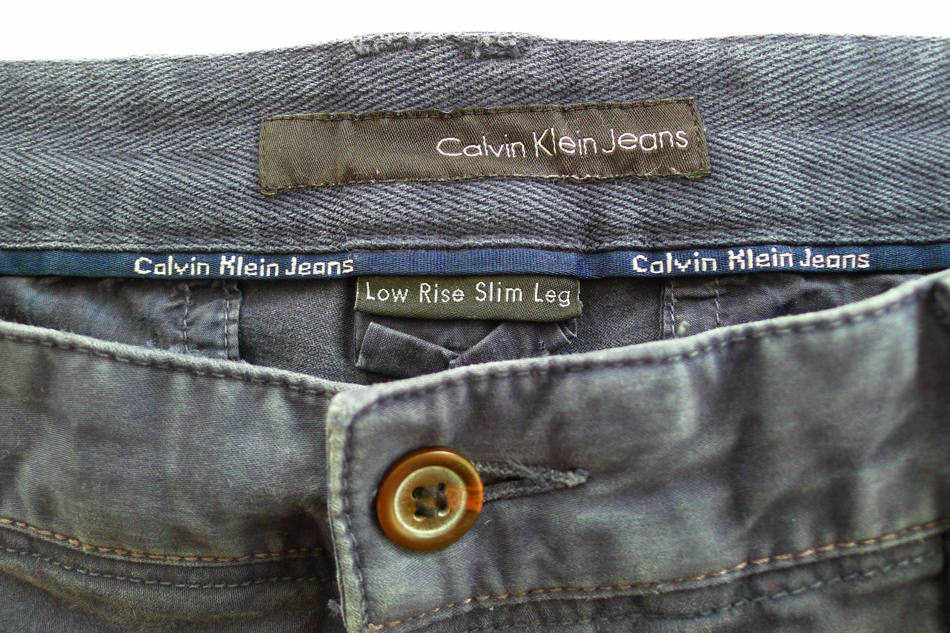 spodnie Calvin Klein chino 34 chinosy pas 96-98 cm - okazja