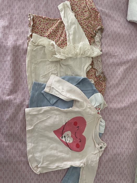 Lote bebe menina de verao 3-6 meses
