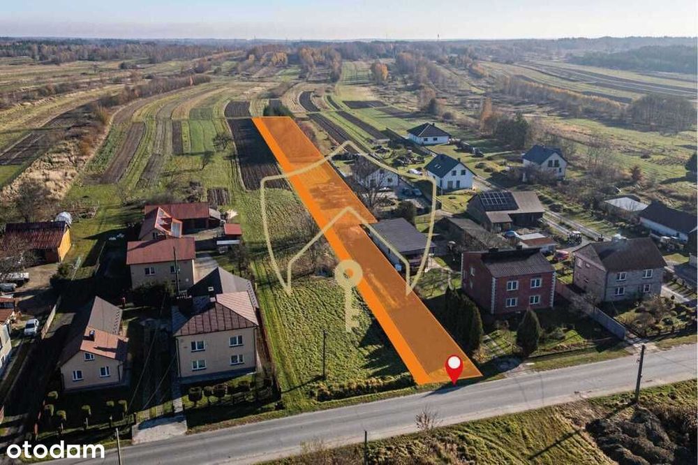 Działka z rozpoczętą budową i własnym lasem