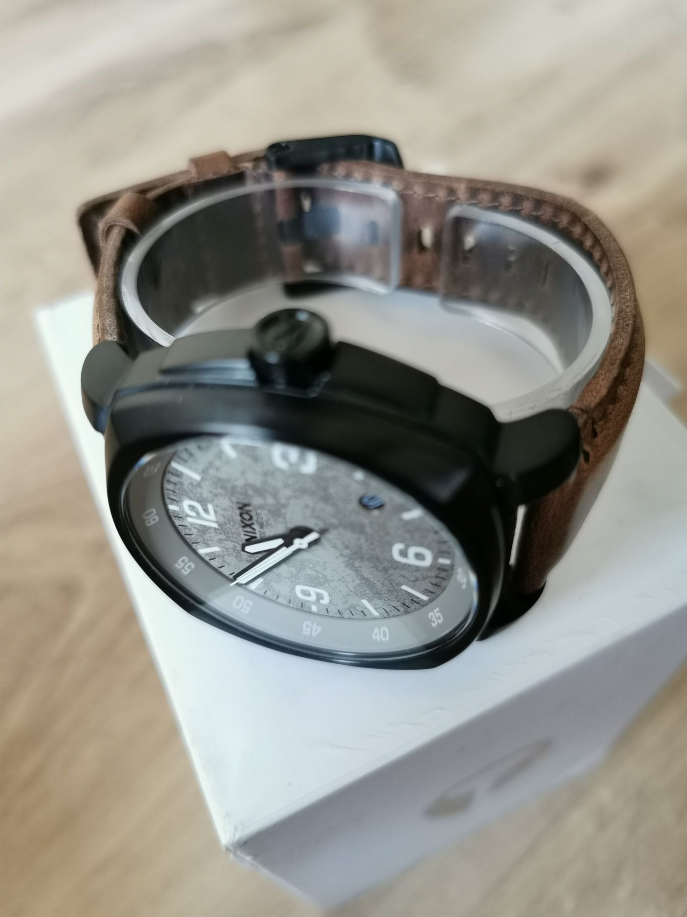 Zegarek męski Nixon Charger Leather Skórzany