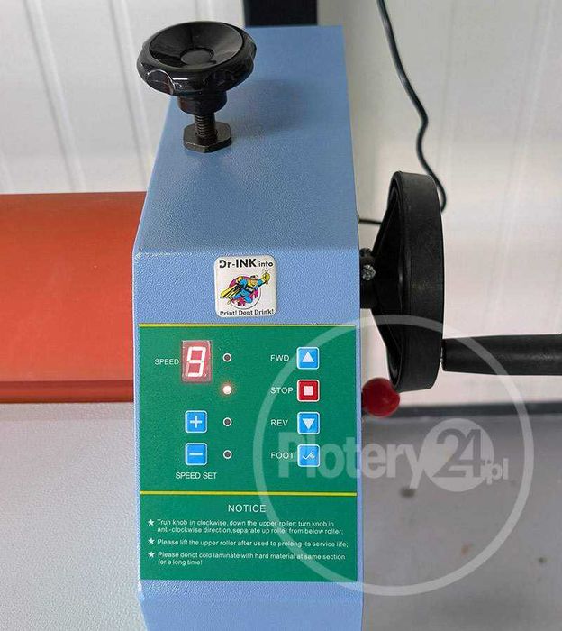 DEMO laminator rolowy elektryczny Dr-INK 1,6m Wyklejarka Aplikator FV