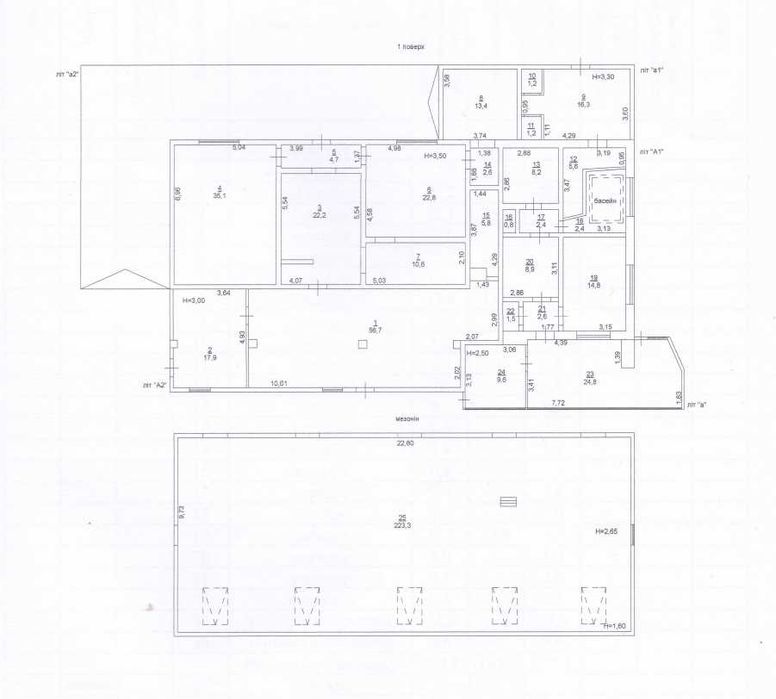 Будівля на фасаді дороги під комерційну діяльність: магазин, СТО, тощо
