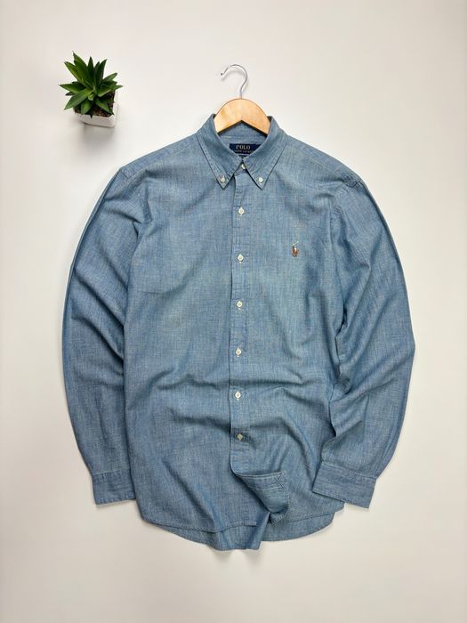 Рубашка Polo Ralph Lauren Custom Fit Denim Shirt оригинал size M