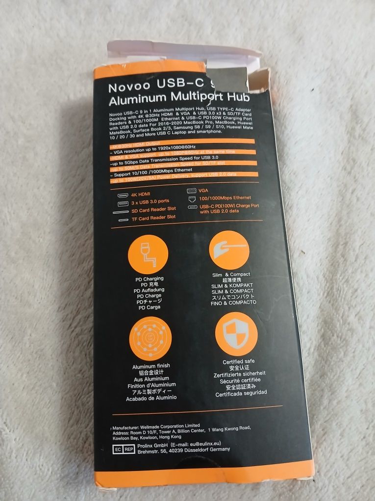Port hub 9 novoo