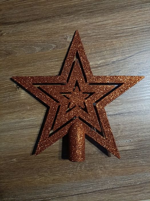 Gwiazda choinkowa Bożonarodzeniowa brokat