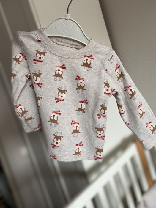 Новорічний світшот з оленями дитячий 74 розмір