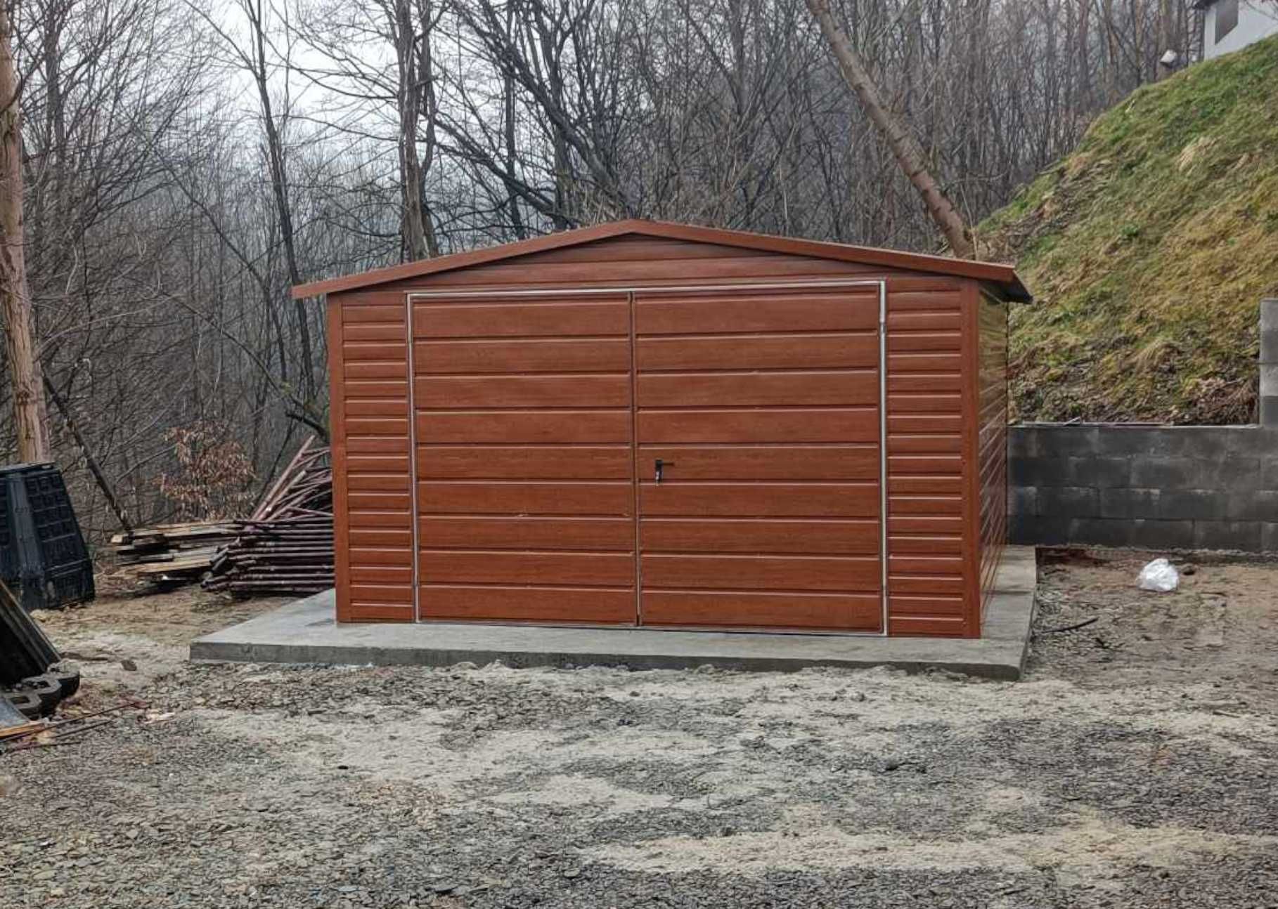 Garaż Blaszany drewnopodobny 4x5,4x6,4x7 CAŁA POLSKA