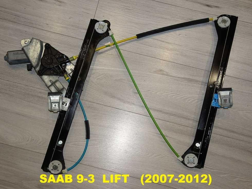 Podnośnik Mechanizm Szyby Saab 93 9-3 Lift Przód Lewy Oryginał [v]