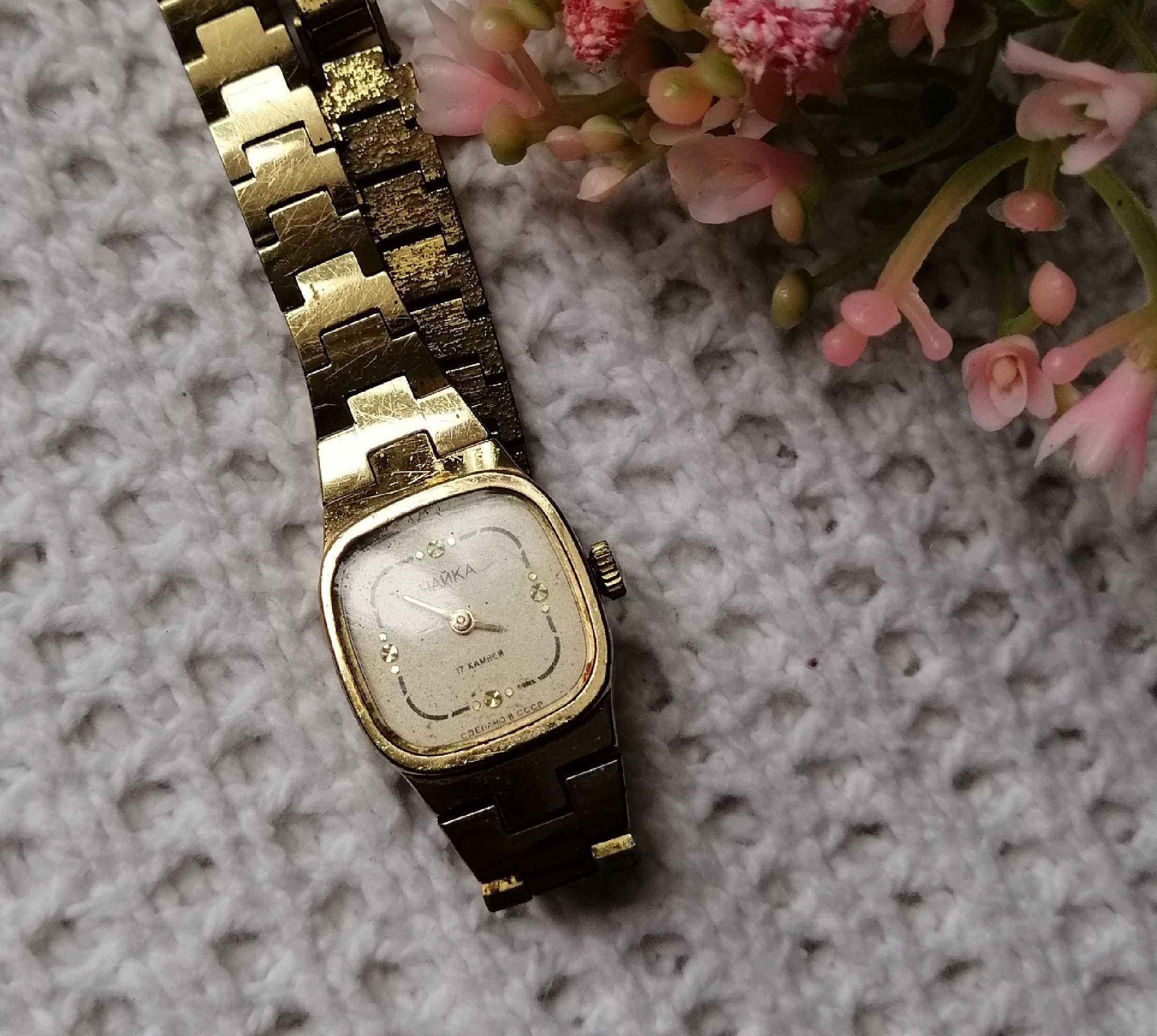 Złocony Czajka 1301 Unikat stary zegarek pozłacany bransoleta złoty