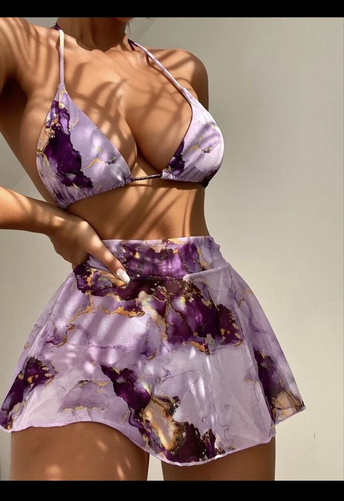 Nowe bikini L 40 Shein strój kąpielowy trzyczęściowy