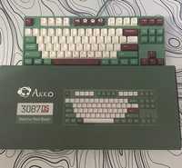 Механічна клавіатура Akko 3087DS Matcha Red Bean Gateron Pink як нова