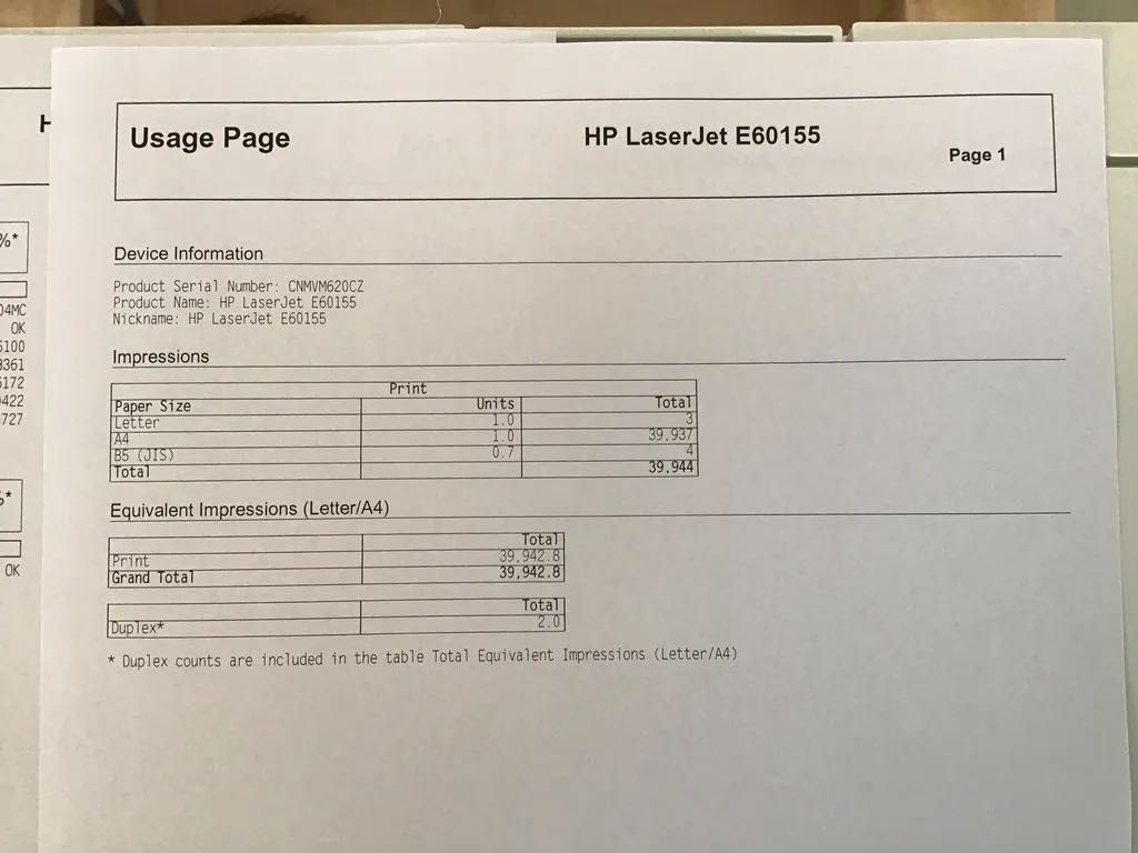 Принтер HP Laser Jet Enterprise E60155