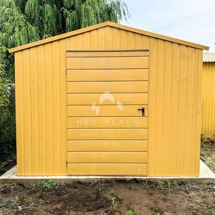 Schowek - Domek Ogrodowy 3,5X6M Drzwi - Piaskowy Dwuspadowy Nb137