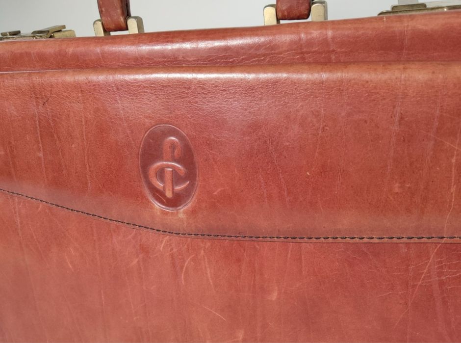 Mala em couro - mala executivo